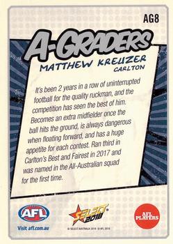 2018 Select Footy Stars - A-Graders #AG8 Matthew Kreuzer Back